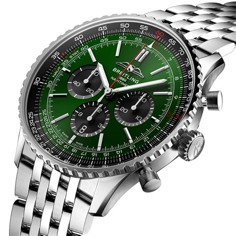 breitling green watch|Breitling watches green dial.